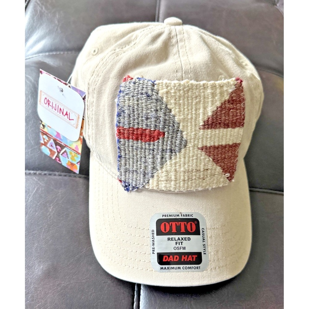 Otto Orijinals Turkish Kilim Adjustable Dad Hat Cap Relaxed Khaki Handmade RARE